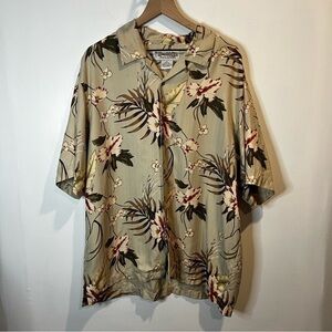 Men’s | Honolulu Lulu Floral Silk Button Down | XL